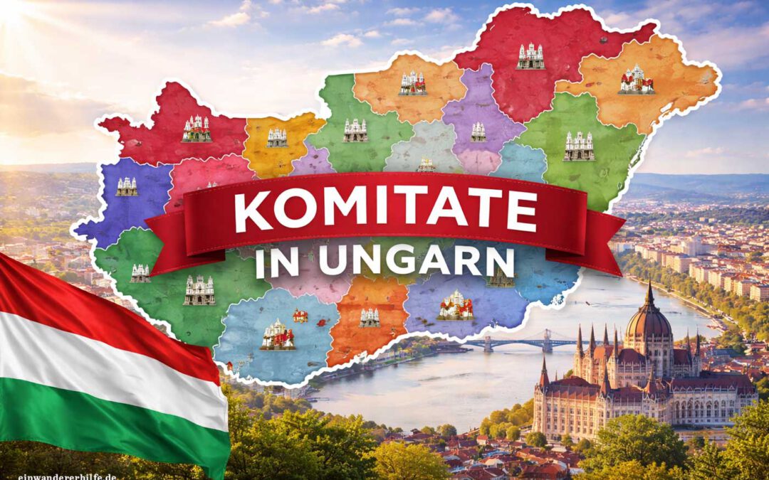 Komitate in Ungarn: Liste, Karte, Aufgaben und Struktur